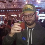 Drinking REDRUM at the hotel bar