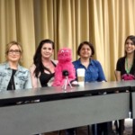 Lisa Durupt, Lisa Ovies, Simon, Michelle Muldoon, and Gigi Saul Guerrero from Puppet Killer